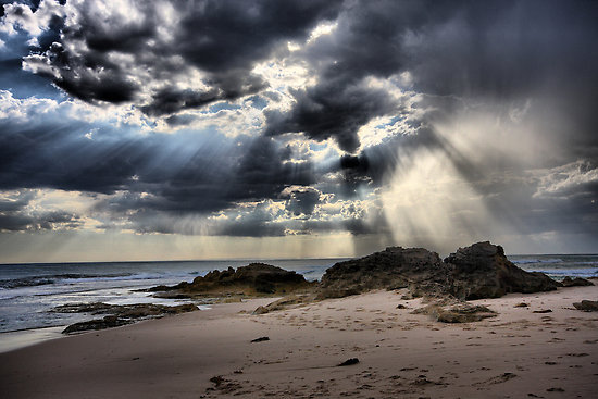 Tempest over the ocean