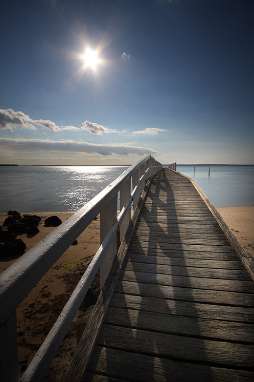 The Fisrt Days of Sun - Jim Worrall - Grantville pier - jetty