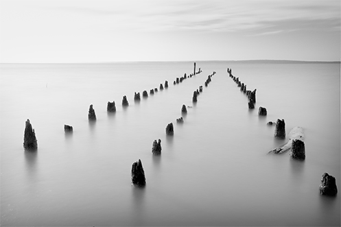 Runway to the Afterlife - Jim Worrall - Grantville - jetty pylons Runway to the Afterlife - Jim Worrall - Grantville - jetty pylons