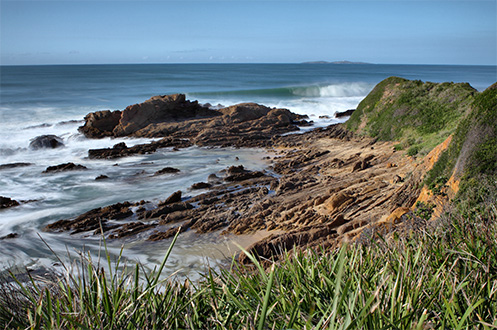 Dalmeny beach - Duesbury headland - Jim Worrall - seascape - australia - beach