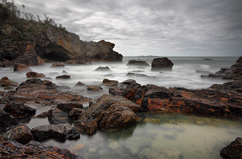 Mystery Bay - Australia - Mist in the cove - Jim Worrall - long exposure - ND400