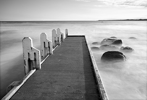 Cape Conran Jetty - Jim Worrall - seascape - ocean - misty waves - long exposure - beach