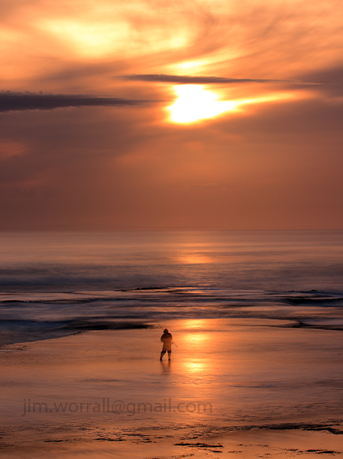 Jim Worrall, fishermen sunset, Sorrento, Mornington Peninsula