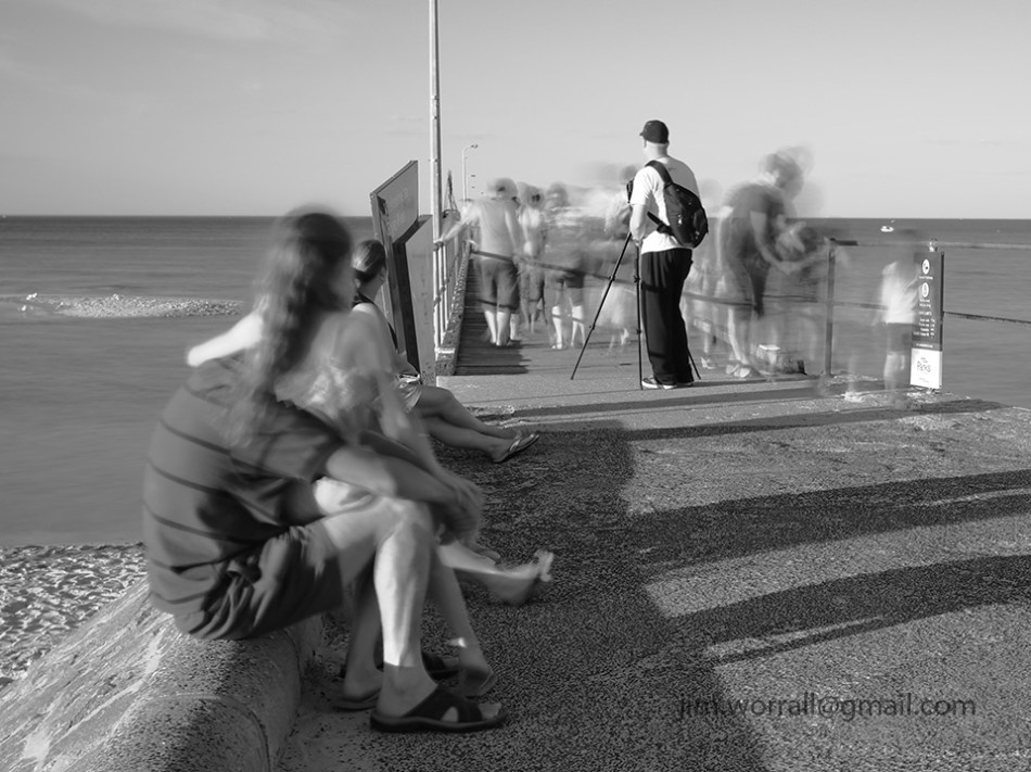 Jim Worrall, Mornington Peninsula, long exposure, Port Phillip Bay, black and white