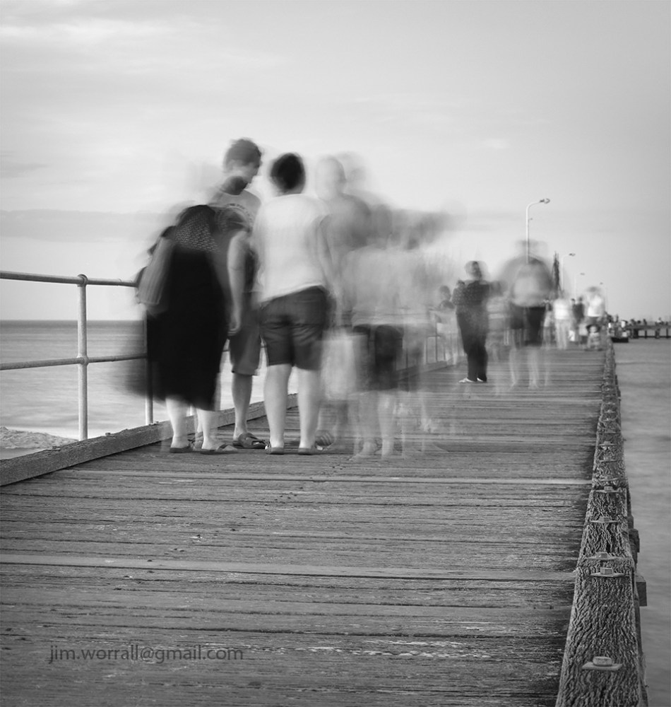 Jim Worrall, Mornington Peninsula, long exposure, Port Phillip Bay, black and white