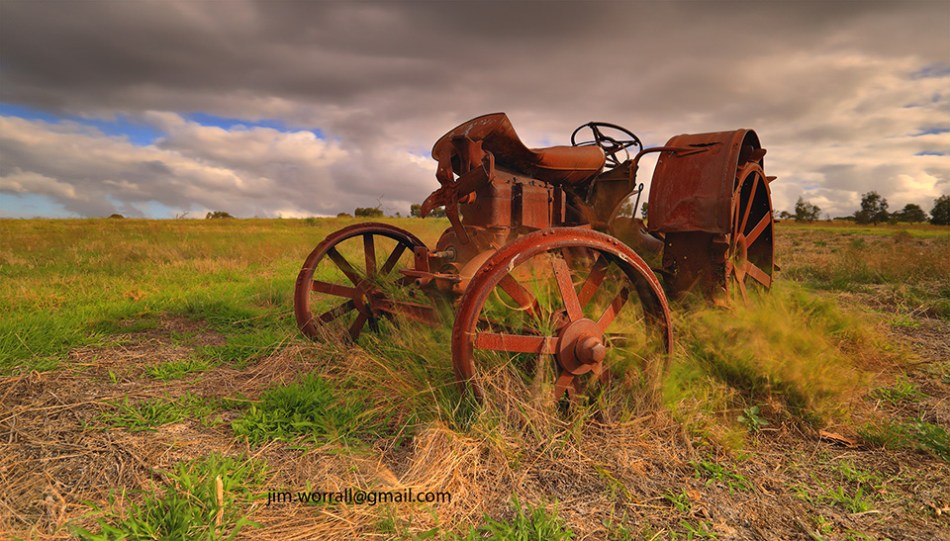 rusty tractor, the briars, Mt Martha, Mornington Peninsula
