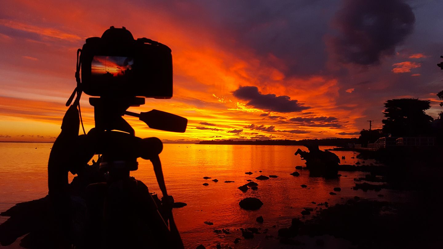 Metung, sunset, Jim Worrall