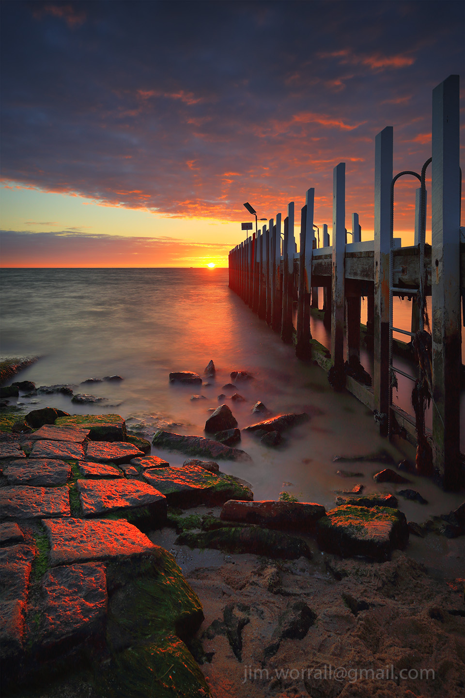 Jim Worrall, Mornington Peninsula, Safety Beach, jetty, pier, sunset