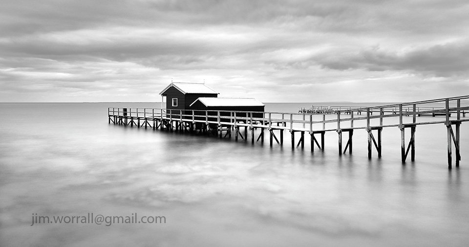 Jim Worrall, Mornington Peninsula, seascape, long exposure, jetty, beach