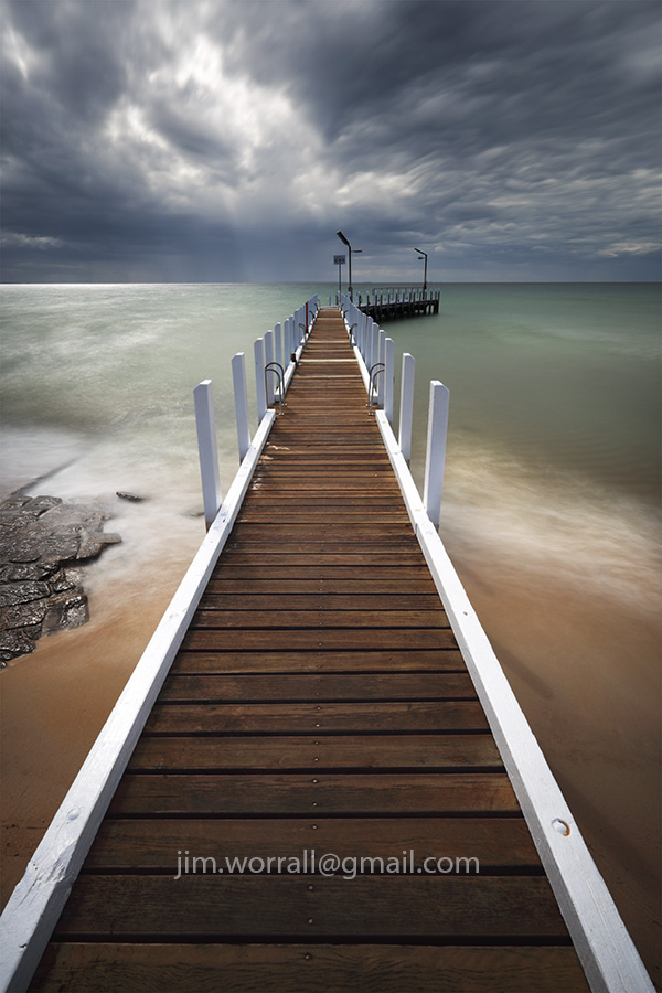 Jim Worrall, Mornington Peninsula, pier, Port Phillip Bay, long exposure, smooth water